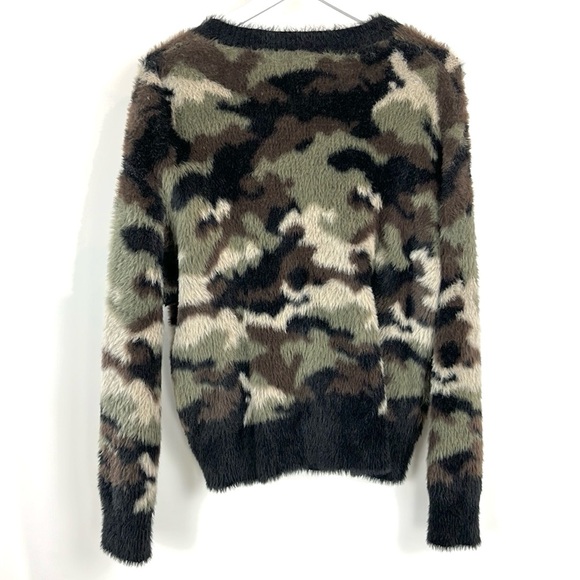 Bella Dahl Fuzzy Camo Sweater Cardigan - Picture 3 of 8
